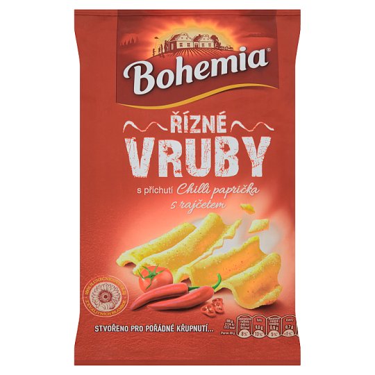 Bohemia Řízné vruby s příchutí chilli paprička s rajčetem 65g