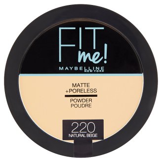 Maybelline New York Fit Me Matte + Poreless 220 Natural Beige pudr 14g
