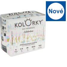 Kolorky Day Moments Celebration dětské jednorázové ekoplenky S 3-6 kg 29 ks