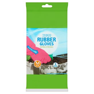 Tesco Rukavice gumové extra silné extra dlouhé velikost M 1 pár