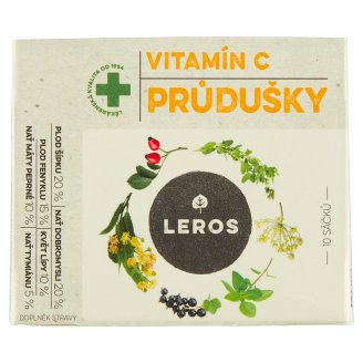 Leros Natur Průdušky s vitamínem C bylinný čaj 10 x 1,5g