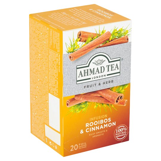Ahmad Tea Herbal Tea Rooibos & Cinnamon 20 x 1.5g Tesco Groceries