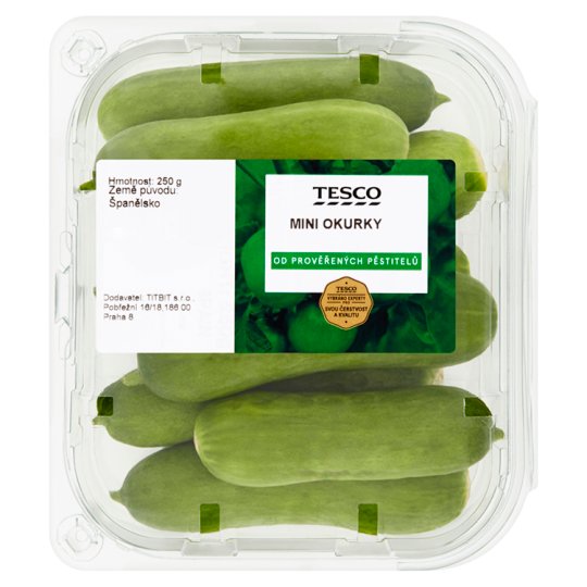 Tesco Mini Cucumbers 250g