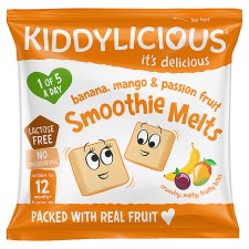 Kiddylicious Banana, Mango and Passionfruit Fruit Pillows 6g