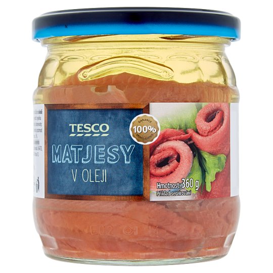 Tesco Matjesy v oleji 360g