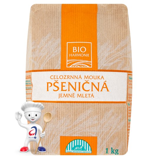 Bio Harmonie Mouka pšeničná celozrnná jemně mletá 1kg