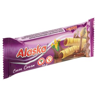 Alaska Kukuřičné trubičky plněné kakaovým krémem 18g