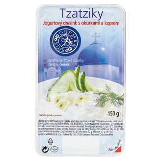 Gurmán Klub Řecké tzatziky jogurtový dresink s okurkami a koprem 150g