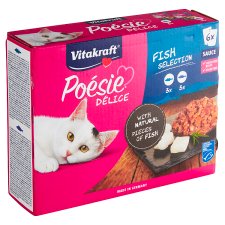 Vitakraft Poésie Délice Complete Food for Adult Cats 6 x 85g (510g)