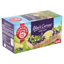 TEEKANNE Black Currant with Lemon, World of Fruits, 20 Tea Bags, 50g