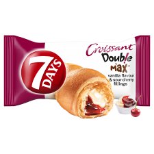 7 Days Double Max Croissant with Vanilla Flavour & Sour Cherry Fillings 80g