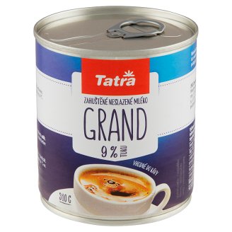 Tatra Grand zahuštěné neslazené plnotučné mléko do kávy 310g