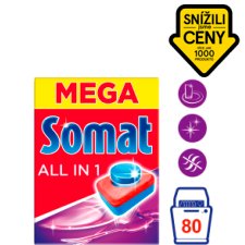 Somat All in 1 Dishwasher Tablets 80 Tabs