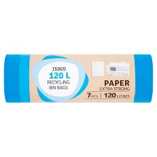Tesco Paper Extra Strong pytle na odpadky 120l 7 ks