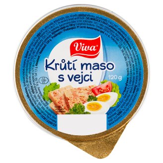 Viva Carne Krůtí maso s vejci 120g