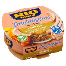 Rio Mare Insalatissime Tuna Salad Lentils with Yellow Carrots and Tomatoes 160g