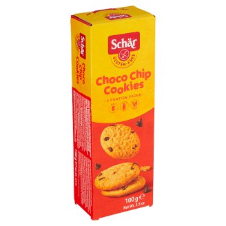 Schär Choco chip cookie sušenky bez lepku s kousky čokolády 100g