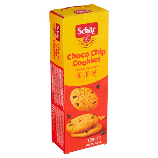 Schär Choco chip cookie sušenky bez lepku s kousky čokolády 100g