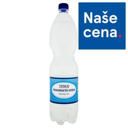 Tesco Pramenitá voda nesycená 1,5l