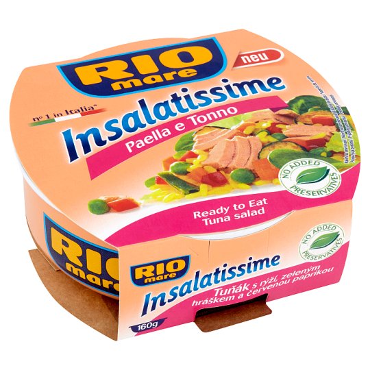 Rio Mare Insalatissime Tuna with Rice, Green Peas and Red Pepper 160g