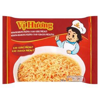 Vi Huong Instantní nudlová polévka s kari-kuřecí příchutí 70g
