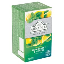 Ahmad Tea Herbal Tea Flavored with Peppermint & Lemon flavor 20 x 1.5g