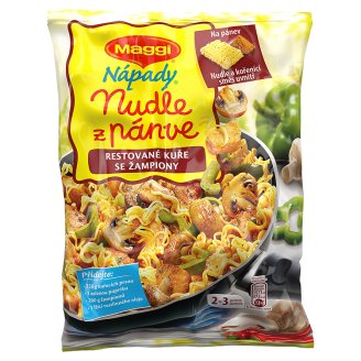 MAGGI Nápady Nudle z pánve Restované kuře se žampiony sáček 185g