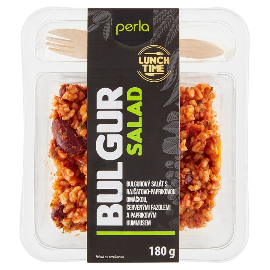 Perla Bulgur Salad with Tomato-Paprika Sauce Red Beans and Paprika Hummus 180g