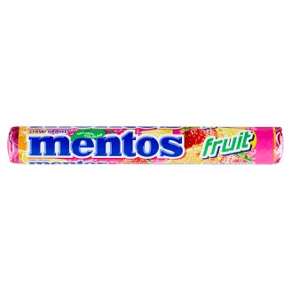 Mentos Fruit dražé s ovocnými příchutěmi se žvýkací náplní 38g