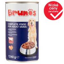 Brunos Kompletní krmivo pro dospělé psy s hovězím 1240g