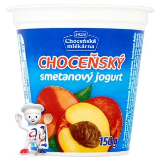 Choceňská Mlékárna Choceňský smetanový jogurt broskvový 150g