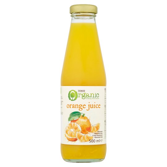 Tesco Organic Orange Juice 500ml Tesco Groceries