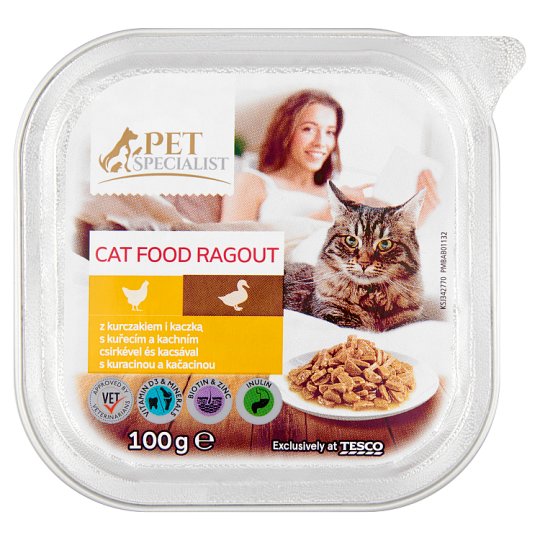 Tesco Pet Specialist Ragú s kuřecím a kachním 100g