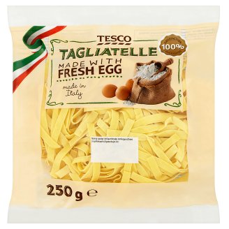 Tesco Tagliatelle vaječné těstoviny nesušené 250g