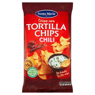 Santa Maria Tortilla chips chili 185g