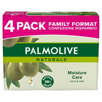 Palmolive Naturals Moisture Care tuhé mýdlo 4 x 90g