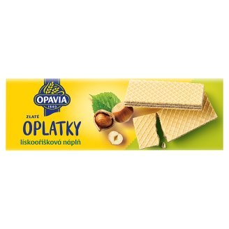 Opavia Zlaté Oplatky s lískooříškovou náplní 146g