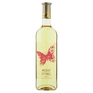 Víno Motýl Muškát moravský suché bílé víno 0,75l