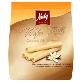 Naty Premium Wafer rolls vídeňské oplatky plněné vanilkovým krémem 100g
