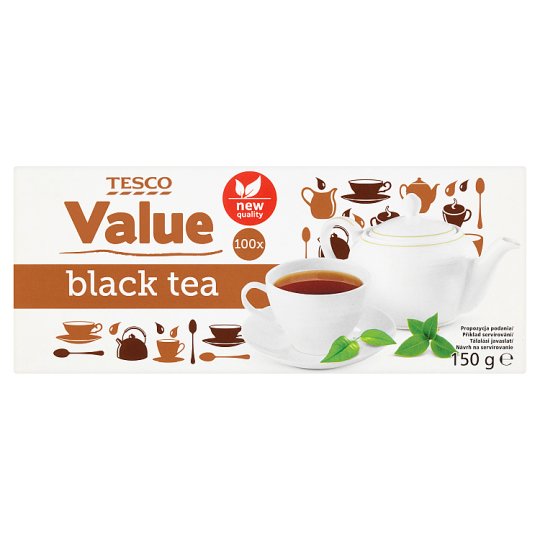 Tesco Value Černý čaj 100 x 1,5g