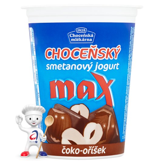 Choceňská mlékárna Choceňský smetanový jogurt max čoko-oříšek 380g