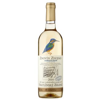 Znovín Znojmo Ledňáček Říční Veltlínské zelené 2014 bílé víno s přívlastkem pozdní sběr 0.75l