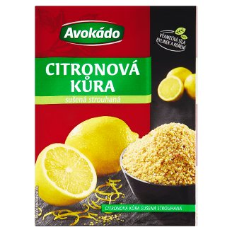 Avokádo Citronová kůra sušená strouhaná 14g