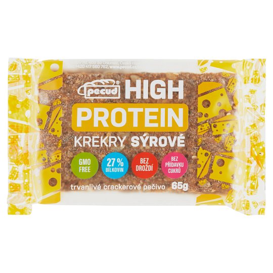 Pecud Hight Protein krekry sýrové 65g