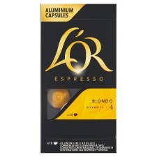 L'OR Espresso Biondo Roasted Ground Coffee in Capsules 10 pcs 52g