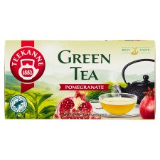 Teekanne Green Tea Flavored with Pomegranate Flavor 20 x 1.75g (35g)