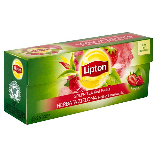 Lipton Zelený aromatizovaný čaj Red fruits 25 sáčků