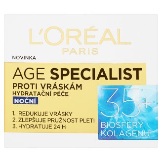 L'Oréal Paris Age Specialist 35+ hydratační péče proti vráskám noční 50ml