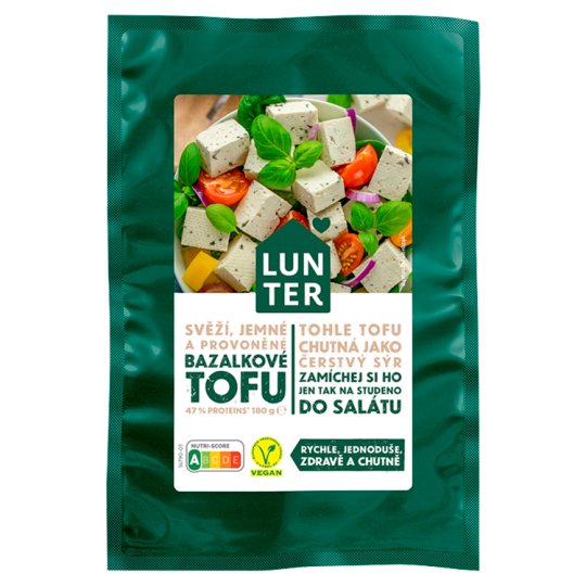 Lunter Tofu bazalkové 180g Tesco Potraviny