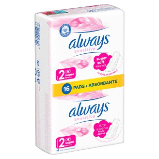 Always Ultra Sensitive Long Vložky S Křidélky (Velikost 2) 16 ks